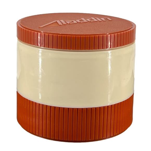 Aladdin VTG Retro Insulated Thermo Jars Freezer Lid Soup Drink Food 6oz Set of 2 - Picture 5 of 16